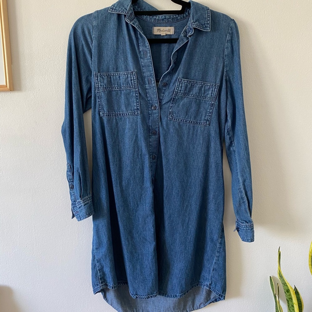 Madewell denim mini dress - Picture 2 of 3